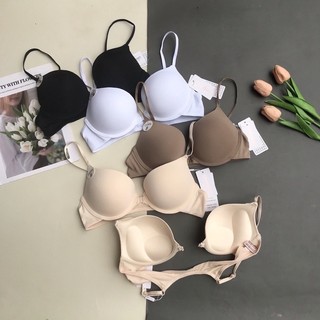 Áo Lót nữ LiuBra áo ngực nữ có mút nâng ngực, dây mảnh cài trước, Có Gọng