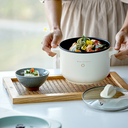 Bộ Bếp Điện Kèm Nồi,Chảo Và Lồng Hấp Bear DRG-E12J1 Hàng Chính Hãng