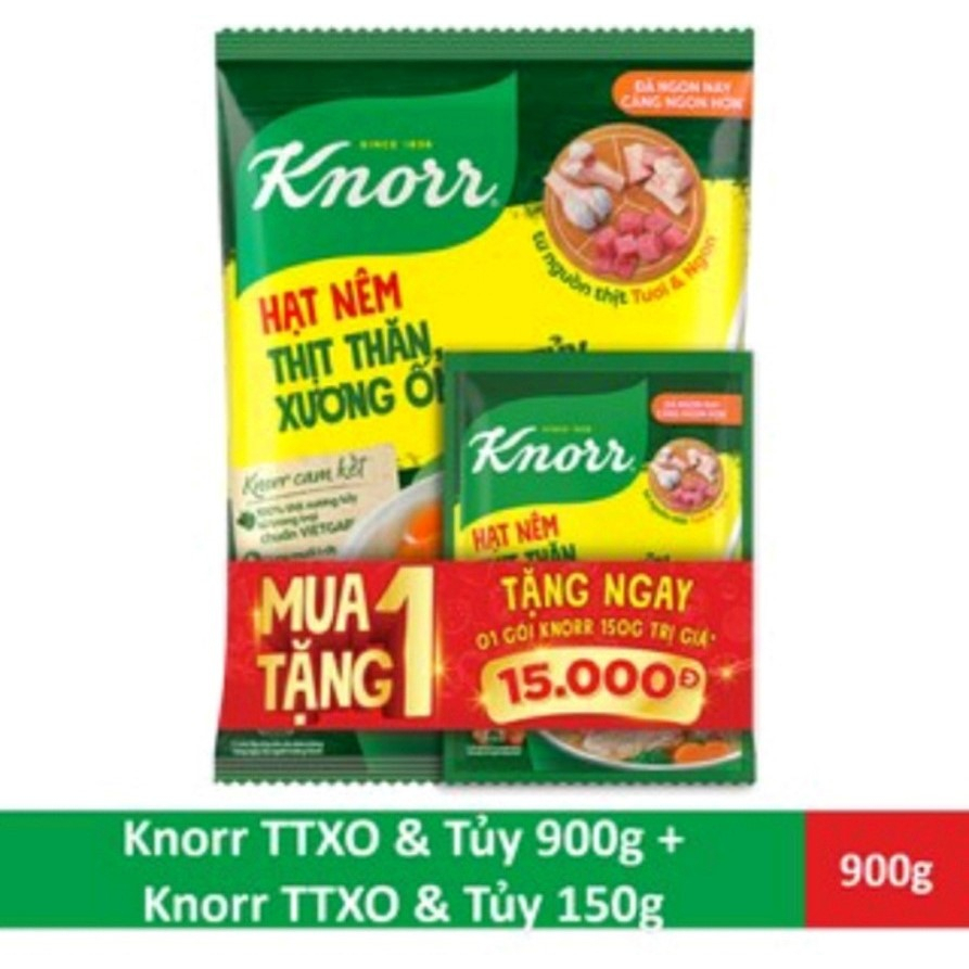 Hạt nêm Knorr 1.8kg thịt thăn xương ống và tủy bổ sung vitamin A gói lớn chính hãng date xa