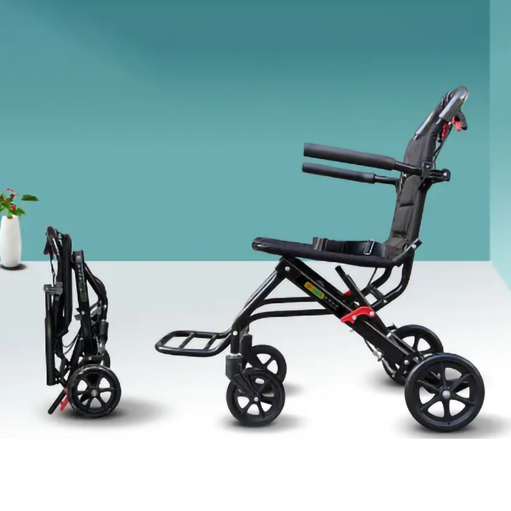 Xe đẩy người già nhẹ gấp đơn giản,Xe lăn du lịch siêu nhẹ,Xe lăn di động