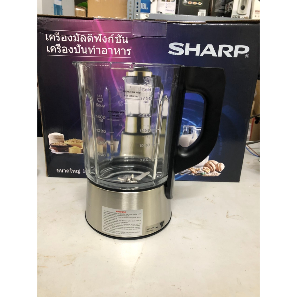 Cối Thủy Tinh Máy Làm Sữa Hạt Máy Nấu Sữa Hạt Sharp Ks-168 KS168