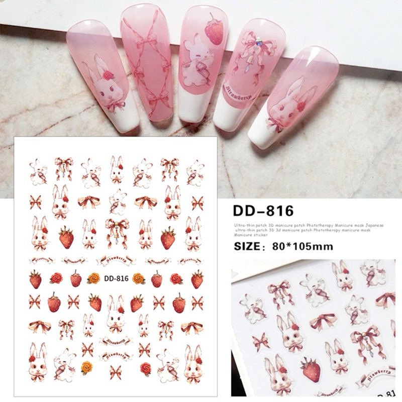 Sticker Dán Móng Mẫu Xinh Giá rẻ-Miếng dán móng tay nhãn hiệu - phong cách hàn quốc nail