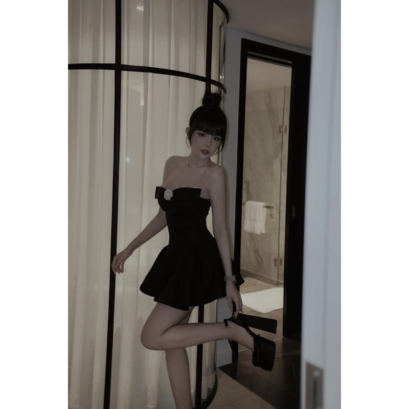 Đầm cup đính bông MPB