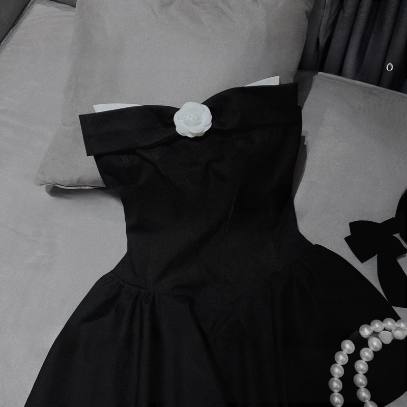 Đầm cup đính bông MPB