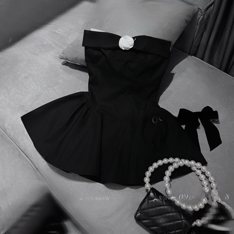 Đầm cup đính bông MPB