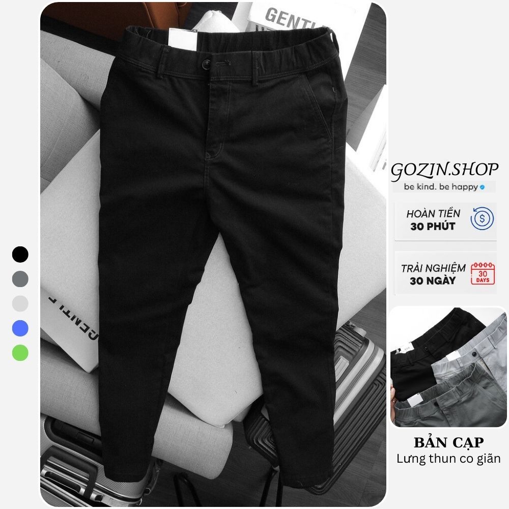 Quần Dài Kaki Nam GOZIN.SHOP Chất Kaki Cotton Co Giãn quần âu bigsize