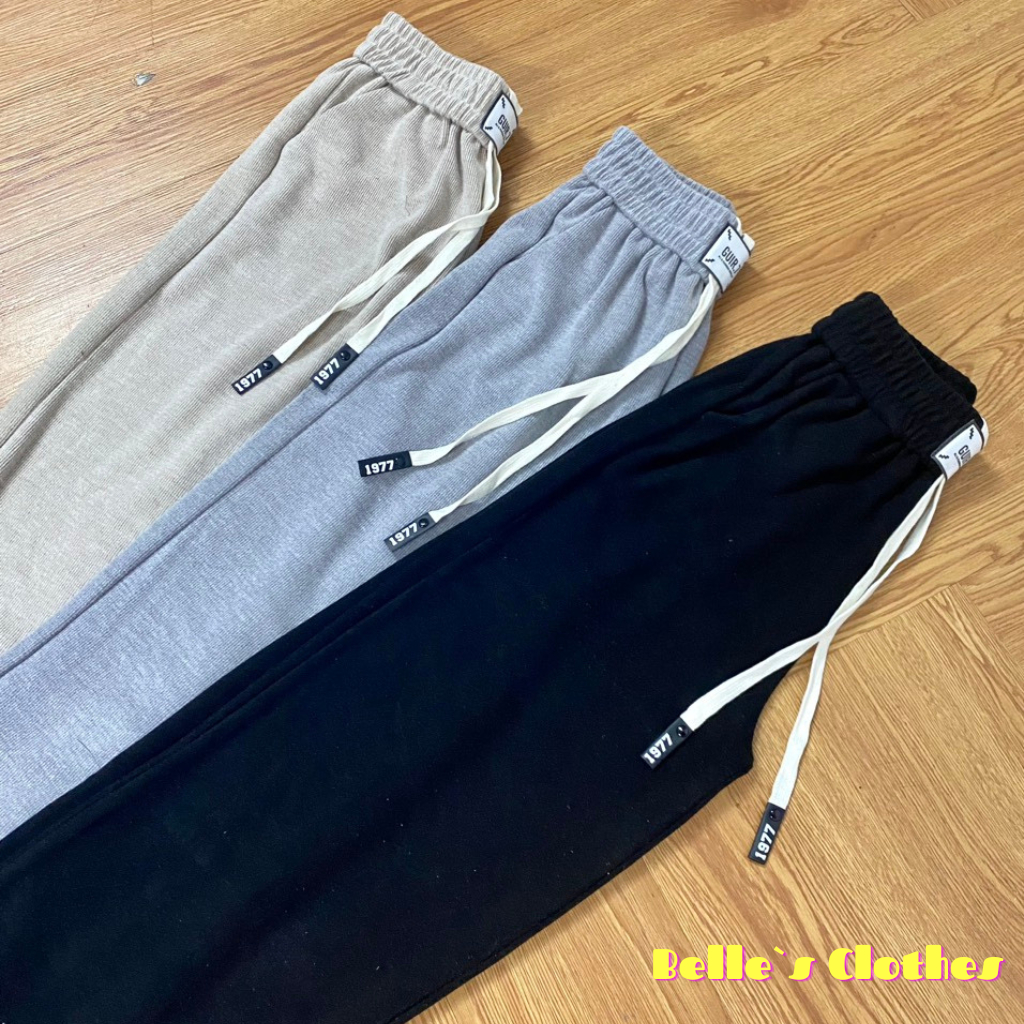 Quần ống rộng lưng chun, cạp cao Belle’s Clothes chất NỈ Tăm Co Dãn 4 chiều loại 1 cao cấp Chất vải Mới