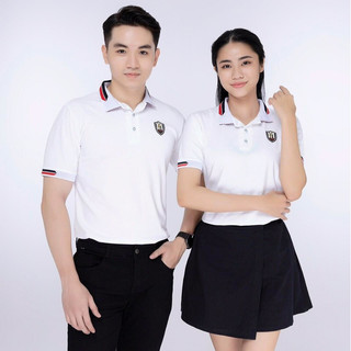 Áo thun polo đôi viền trang trí Unisex (Có bán lẻ - Ảnh thật)