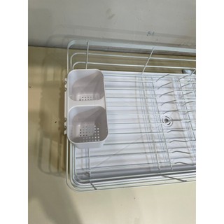 Giá Rổ úp bát đĩa có khay hứng nước kèm ống đũa, kệ bát đĩa