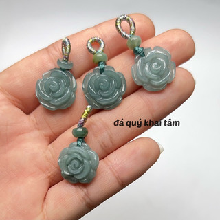 Charm mix vòng hoa lam ngoc
