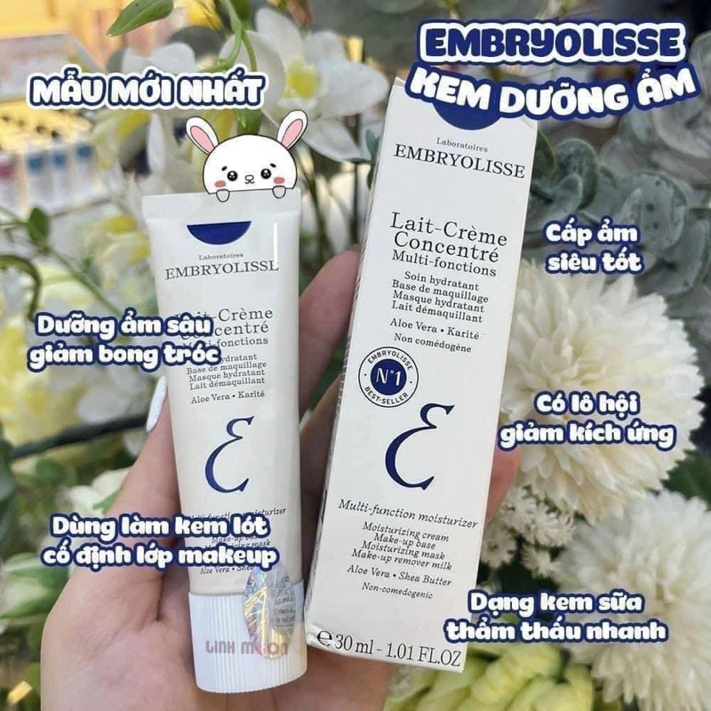 1. Kem phục hồi Dưỡng Ẩm Embryolisse Lait Creme Concentre Chính Hãng