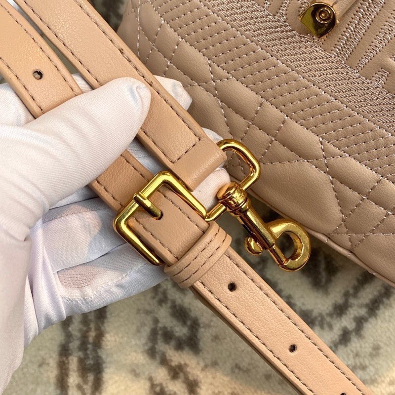 Túi Dior Vanity dáng cốp Small Travel Supper VIP tone hồng thêu sắc nét - Shop Lynh