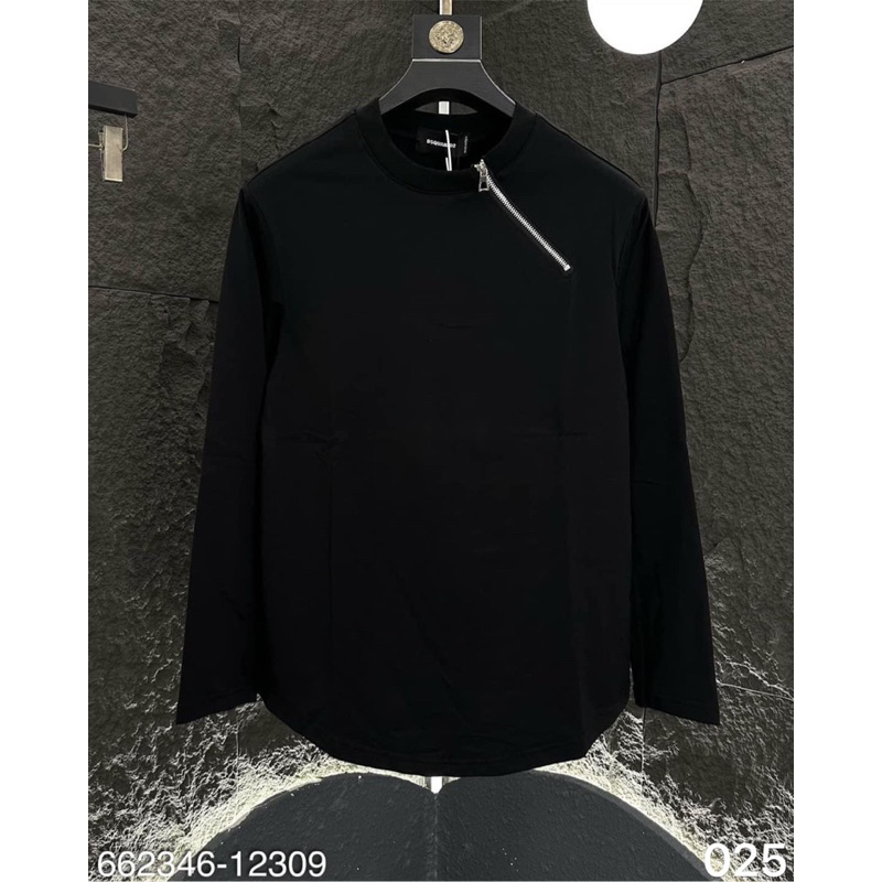 Áo nỉ sweater nam nữ dài tay đuôi tôm . Áo nỉ cổ khoá chéo Dsq2 dáng rộng unisex