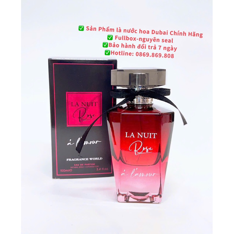 Nước hoa Dubai La Nuit Rose A' lamour_For Women