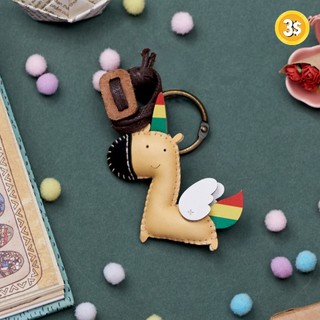 Móc khoá Kỳ Lân - Móc khoá da tổng hợp