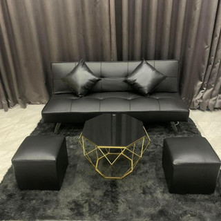 Bộ sofa bed mini 6 món, sofa giường 1m70 da cao cấp xuất khẩu - bh 1 năm