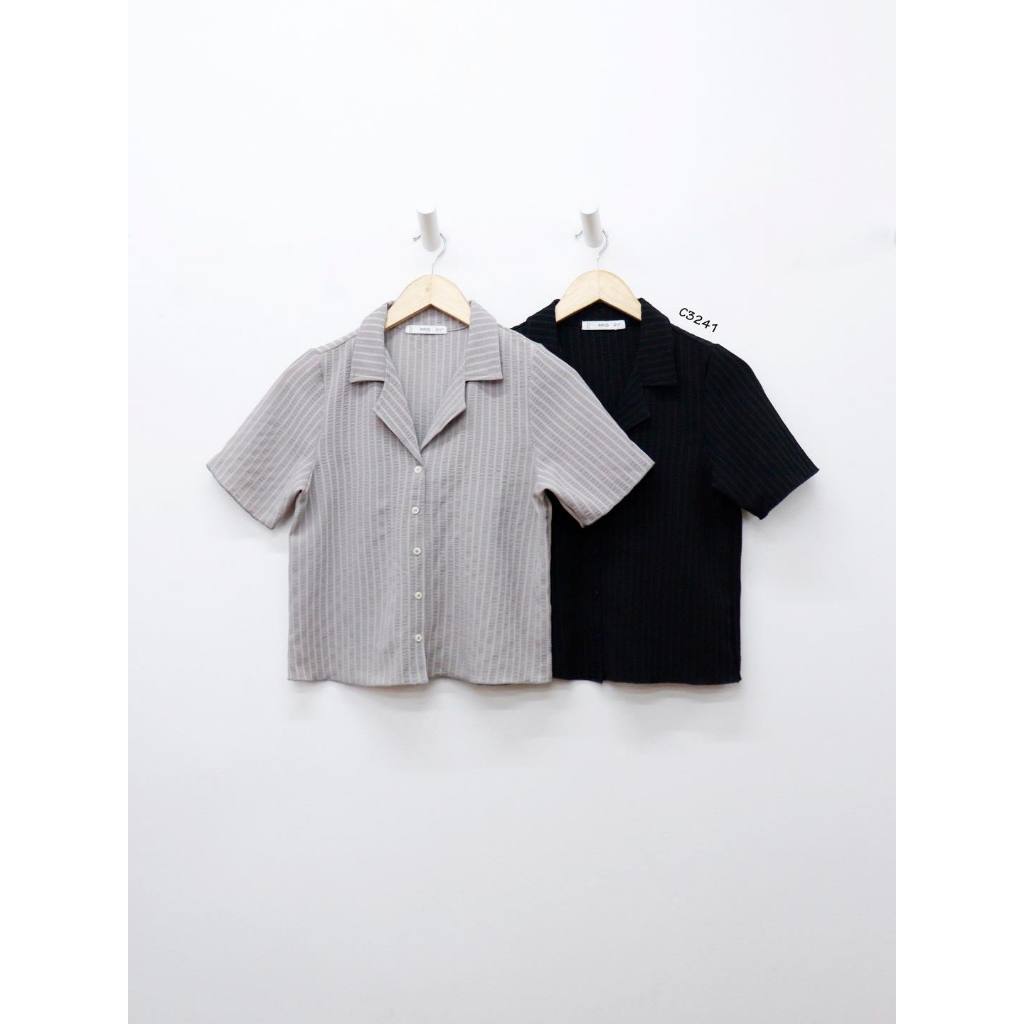 C3240 & c3241 - Chân váy xẻ sau phối sọc dọc