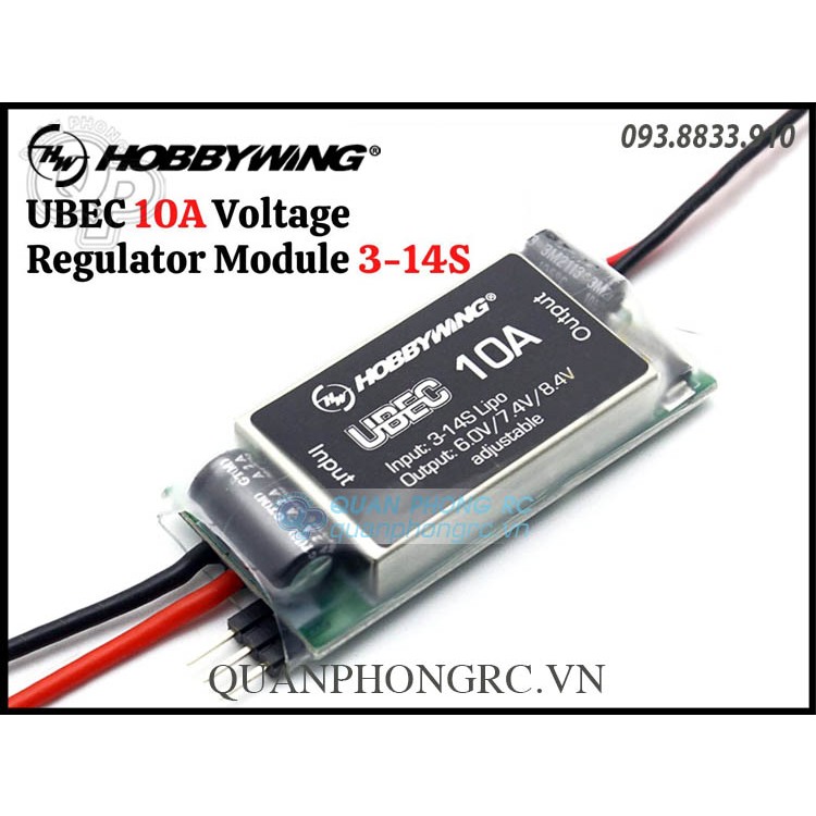 Hobbywing UBEC 10A HV 3-14S V1 (30608000)