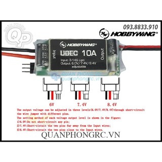 Hobbywing UBEC 10A HV 3-14S V1 (30608000)