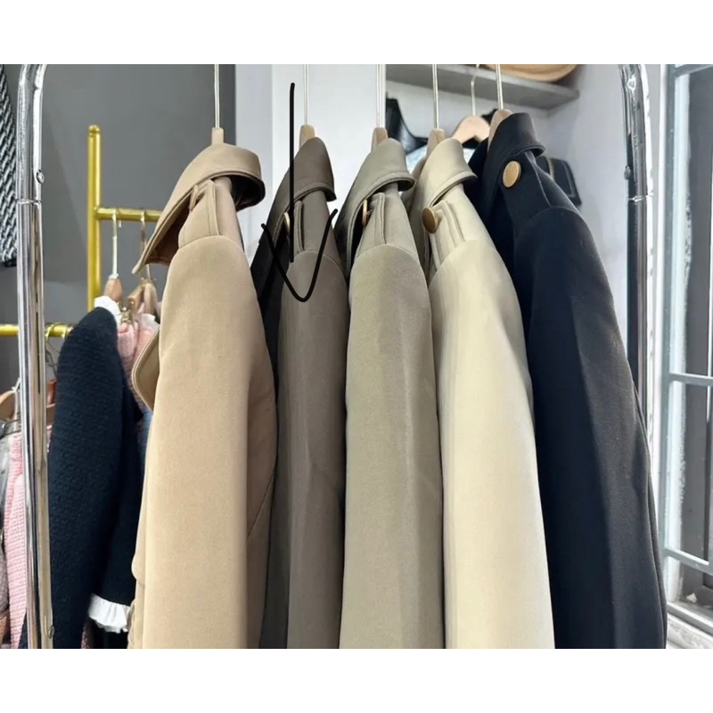 Áo mangto kaki Hàn dáng dài siêu dày ấm hàng QC cao cấp