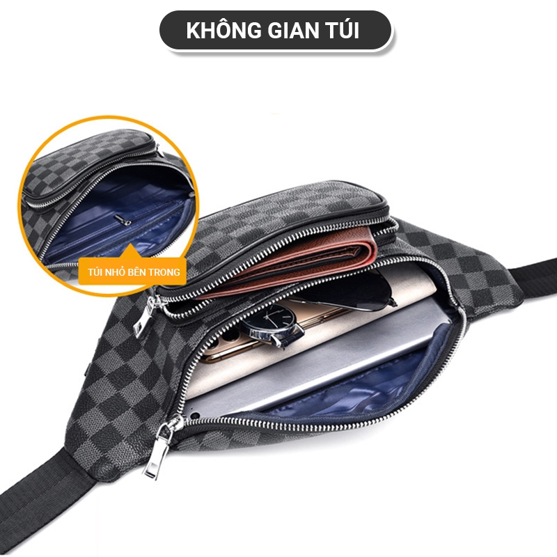 Túi đeo chéo Athen CDO đeo ngực chất liệu da cao cấp thời trang luxury