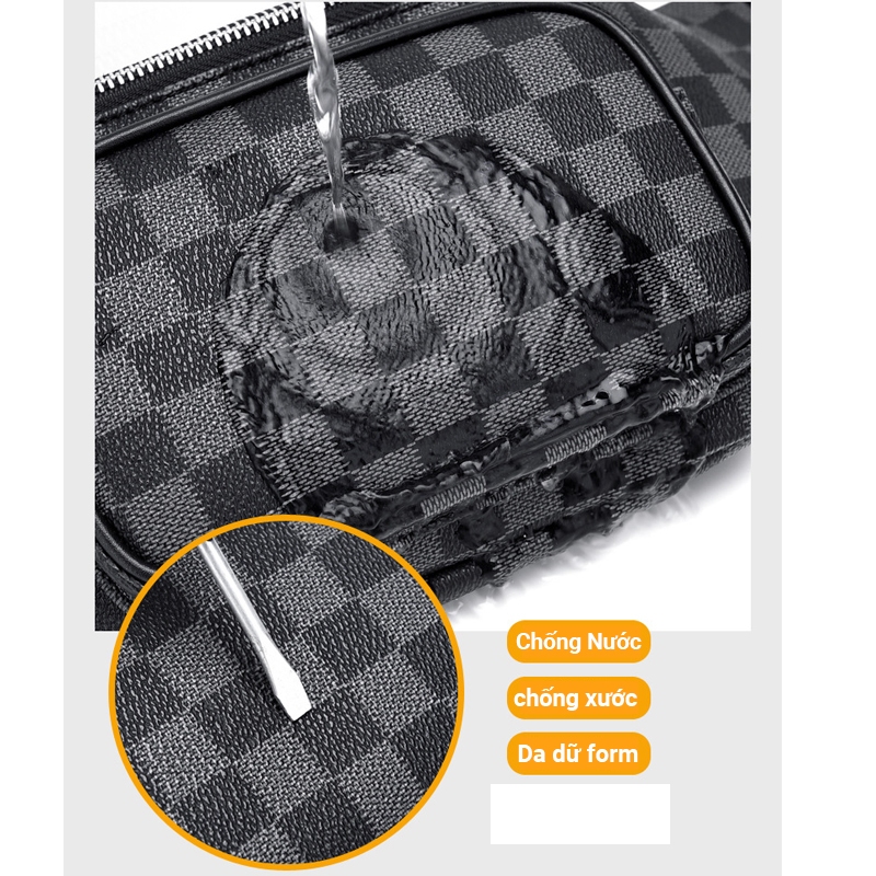 Túi đeo chéo Athen CDO đeo ngực chất liệu da cao cấp thời trang luxury