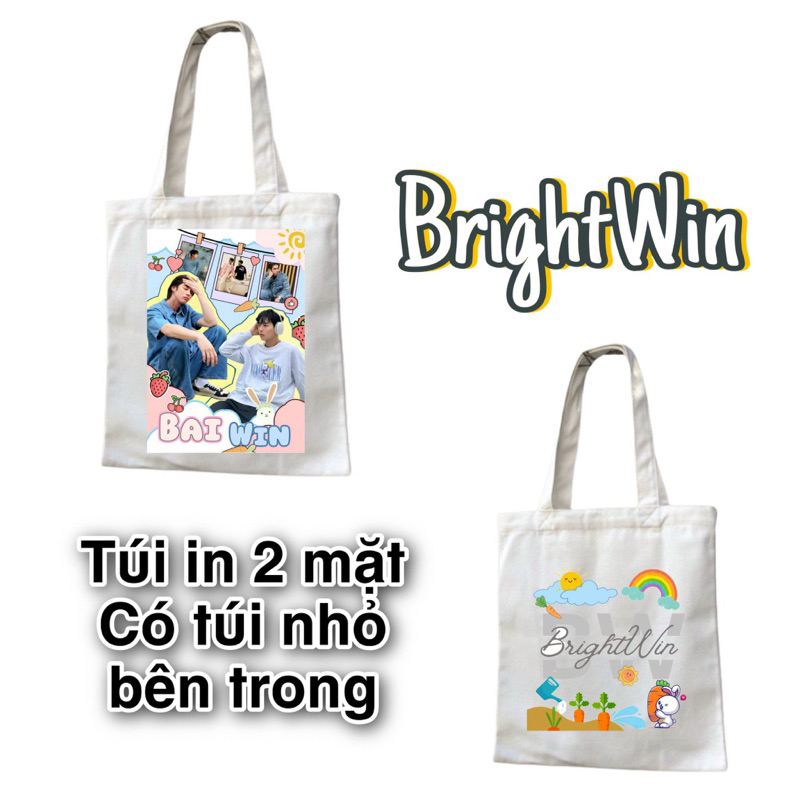 Túi vải TOTE in 2 mặt hình OTP