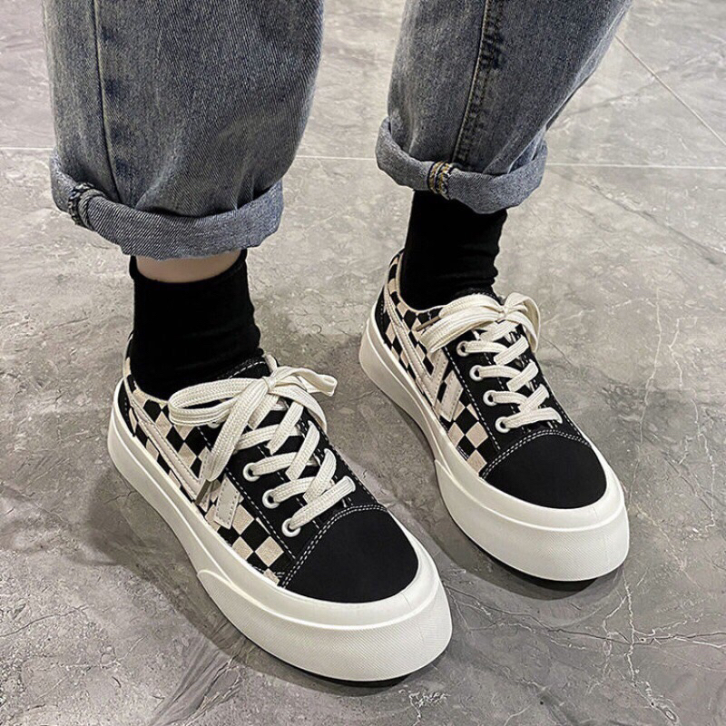 Giày thể thao sneaker kẻ caro hottrend