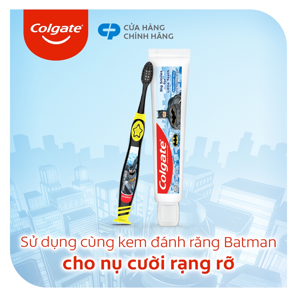 Bộ 4 Bàn chải đánh răng Colgate họa tiết Batman dành cho trẻ