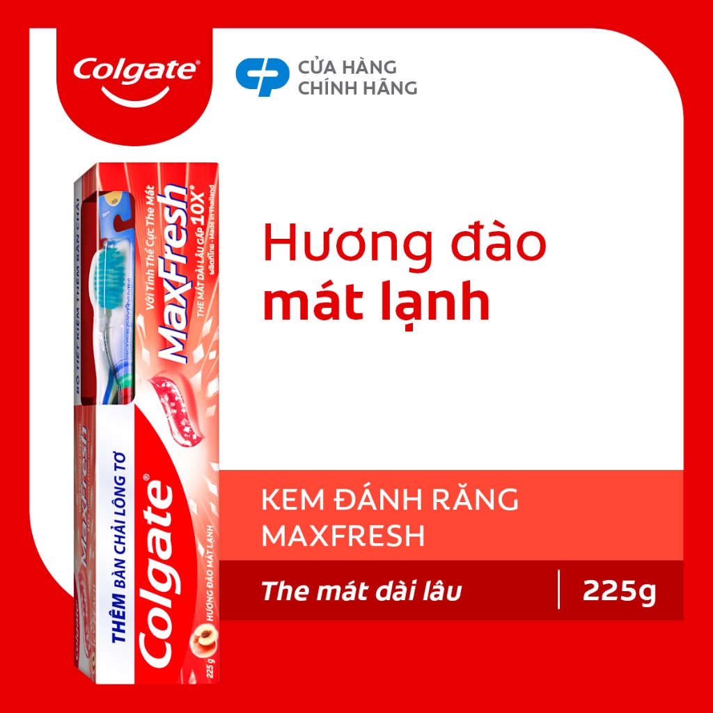 Kem đánh răng Colgate Maxfresh the mát dài lâu gấp 10 lần 225g