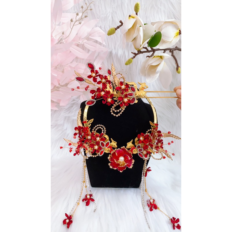 Kiềng Cô Dâu -  Set Kiềng + Trâm cô dâu siêu đẹp