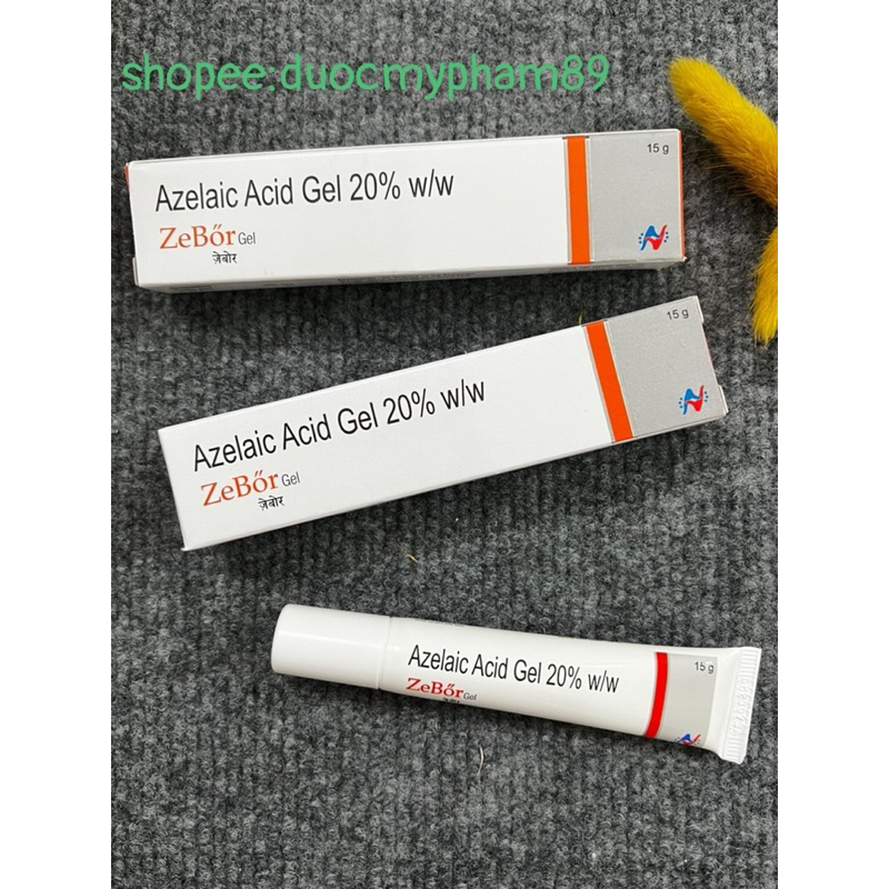 KEM Zebor gel là GEL dưỡng chấm mụn chứa 20% azelaic giảm thâm mun và mụn