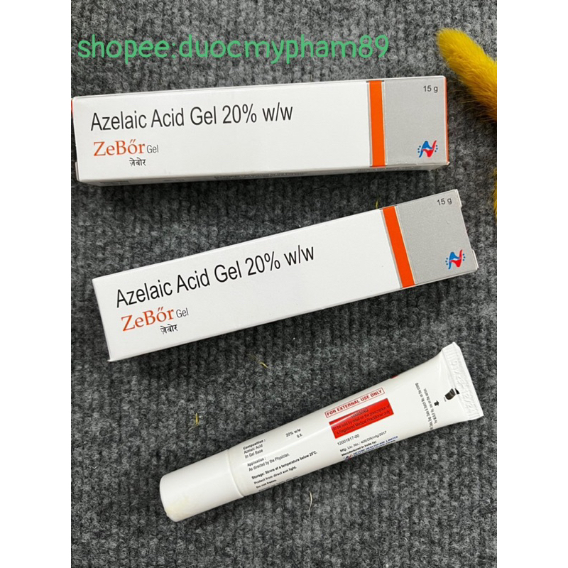 KEM Zebor gel là GEL dưỡng chấm mụn chứa 20% azelaic giảm thâm mun và mụn