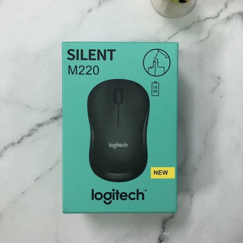 Chuột không dây Logiteche M220 Silent - giảm ồn, USB, pin 1.5 năm, phù hợp PC/Laptop