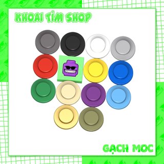Combo 10 part dẹt tròn 1x1 - phụ kiện đồ chơi lắp ráp gạch moc tương thích 6141