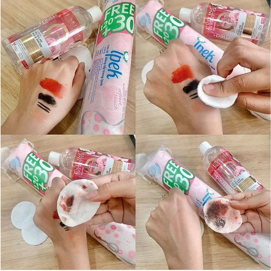 Set 4 Bông Tẩy Trang Ipek Thổ Nhĩ Kì 150 Miếng Chính Hãng