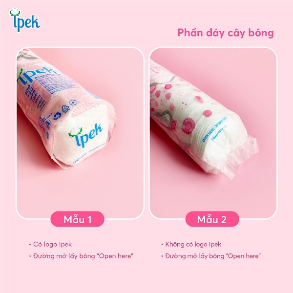 Set 4 Bông Tẩy Trang Ipek Thổ Nhĩ Kì 150 Miếng Chính Hãng