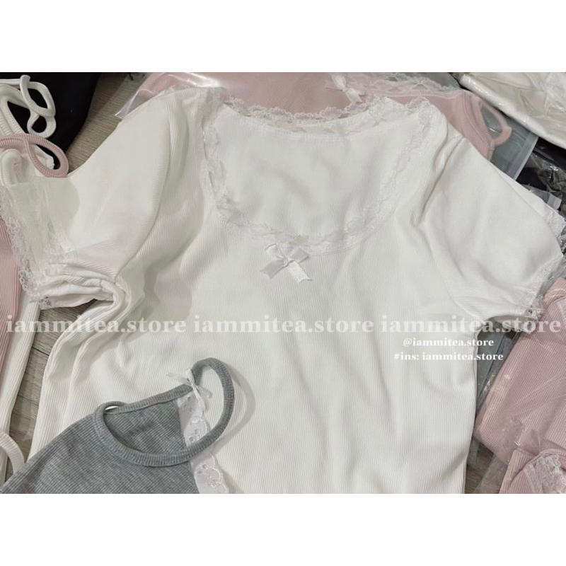Áo crop có tay nhà Iammitea🎀