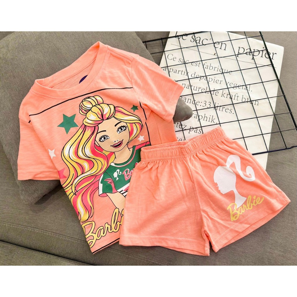 Bộ cộc tay bé gái size đại 12-42 kg set quần áo trẻ em chất thun cotton mềm in hình cá tính đẹp Homie Kids