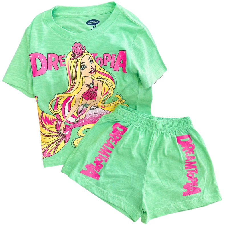 Quần áo bé gái size đại 12-42 kg set đồ bộ trẻ em mặc nhà in hình siêu yêu vải thun cotton thoáng mát Homie Kids