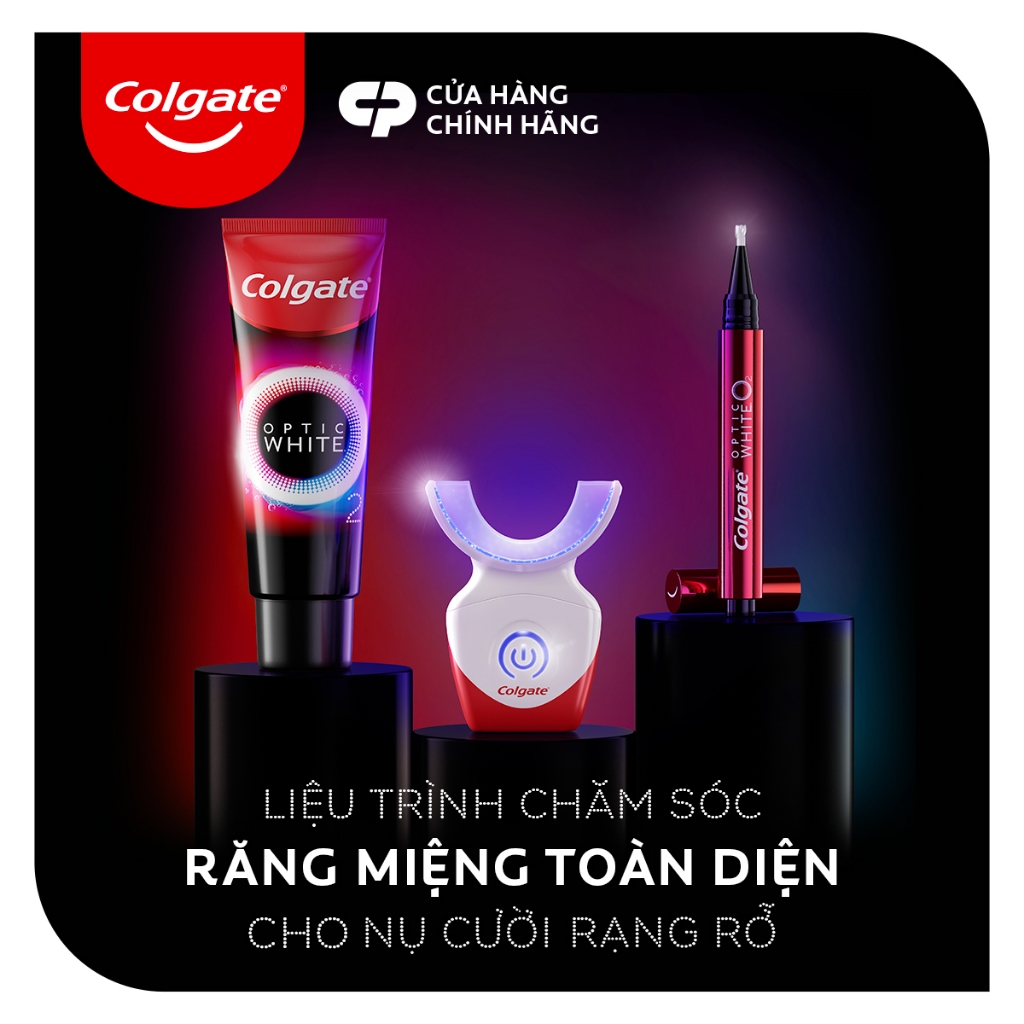 Bút trắng răng Colgate Optic White O2 2,5ML răng trắng 3 tông an toàn, không ê buốt