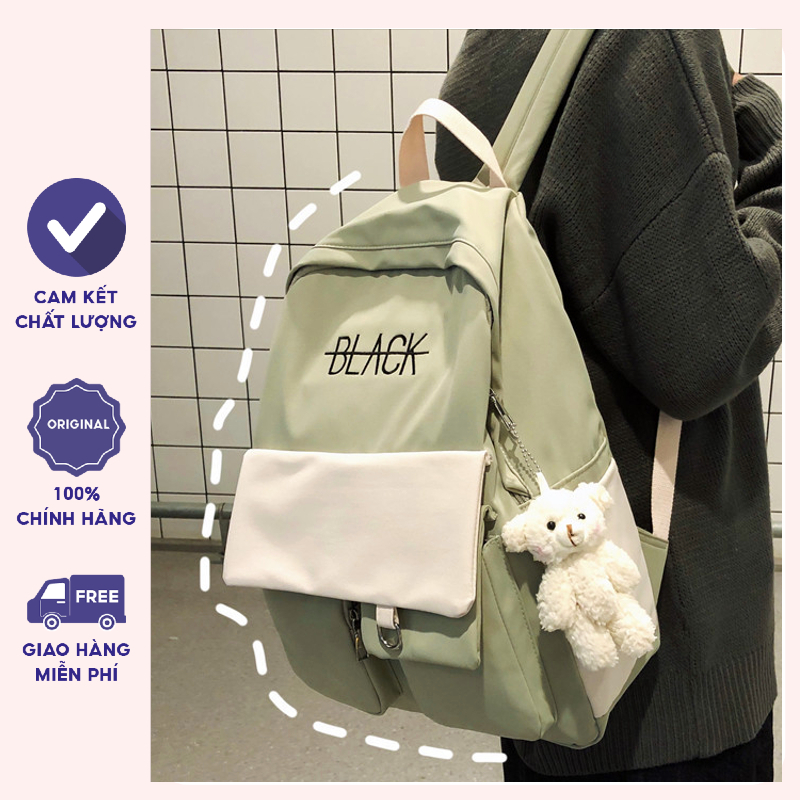 Balo Ulzzang Hàn Quốc Nam Nữ Chống Nước, Balo Thời Trang Đi Học Giá Rẻ (BL-108)