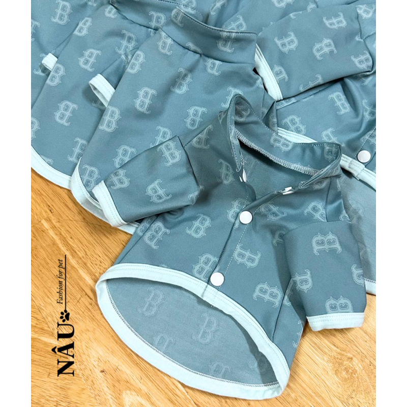 Áo khoác MLB cho chó mèo - Vải dày đẹp