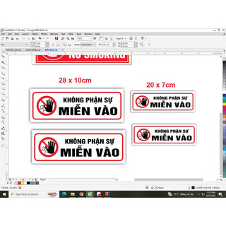 Biển báo không phận sự miễn vào
