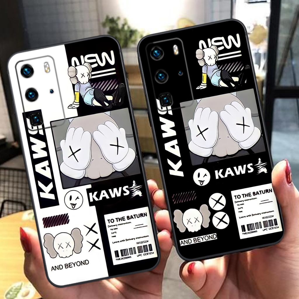Ốp lưng Huawei P40 / P40 Pro / P40 lite mẫu BEARBRICK mới bảo vệ camera rẻ đẹp cute