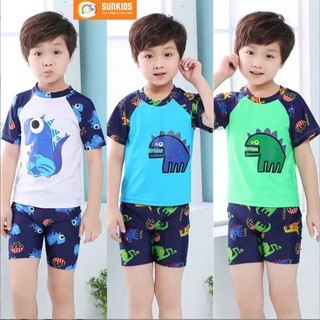 Đồ Bơi Bé Trai Kèm Nón Bơi Từ 10kg Đến Size Đại