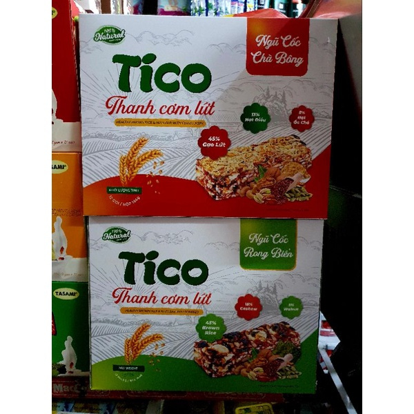 Bánh thanh cơm lứt Tico Hộp 184g