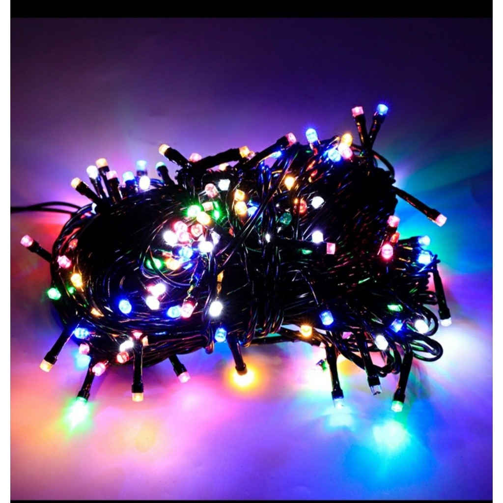 Dây led nháy đa sắc kim cương 10M, 50M  trang trí lễ tết Noel tiệc mừng, ngoài trời