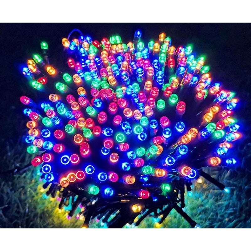 Dây led nháy đa sắc kim cương 10M, 50M  trang trí lễ tết Noel tiệc mừng, ngoài trời