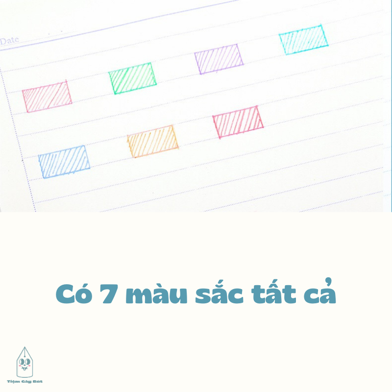 Ruột bút chì bấm ngòi bút chì kim 7 màu Uni Nano Dia Color cỡ ngòi 0.5mm